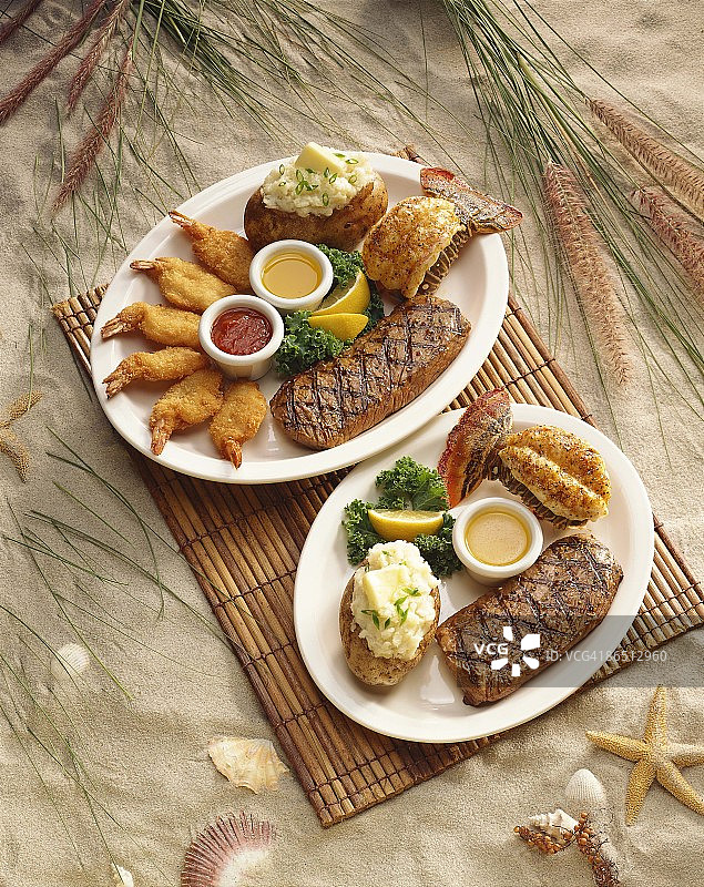 海陆双拼主菜图片素材