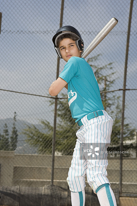 小联盟球员击球图片素材