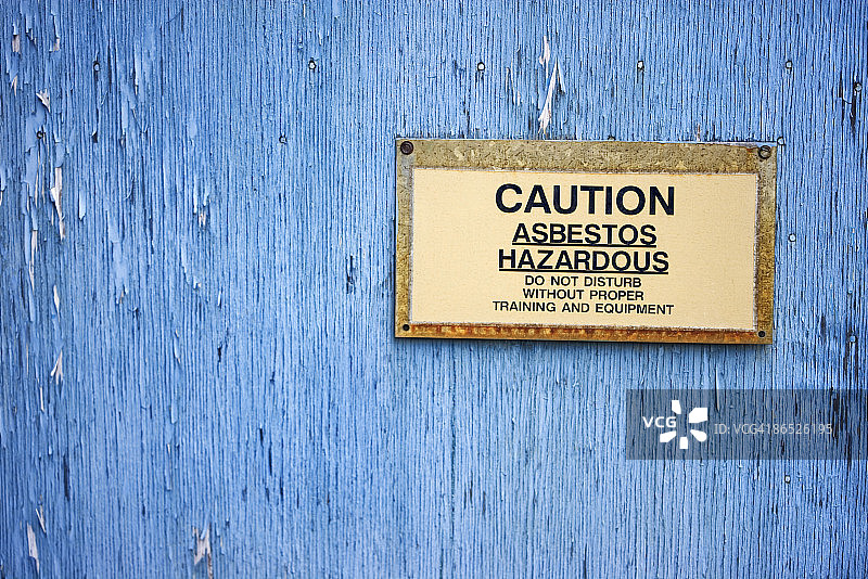 石棉危害警告标志图片素材