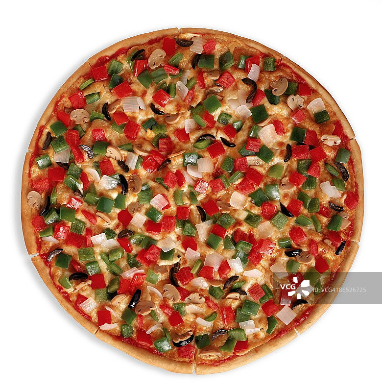 素食比萨图片素材