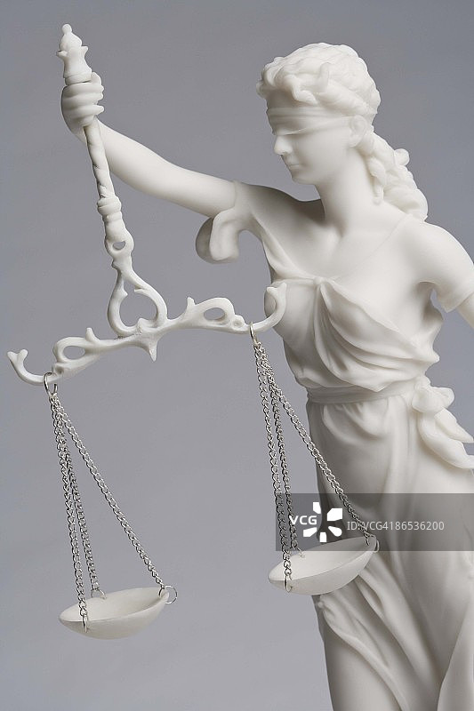 正义女神雕像图片素材
