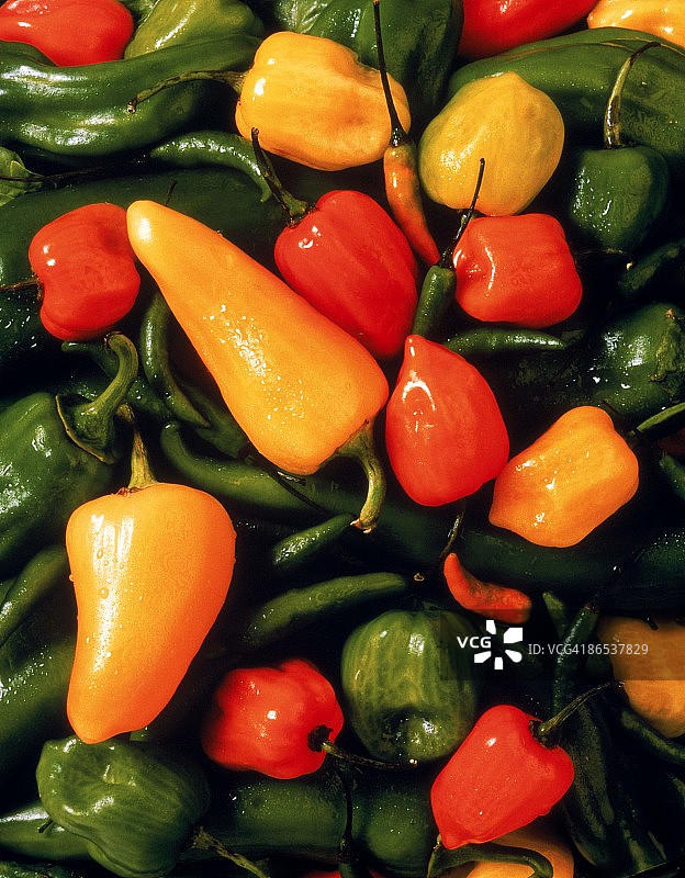 辣椒拼盘图片素材