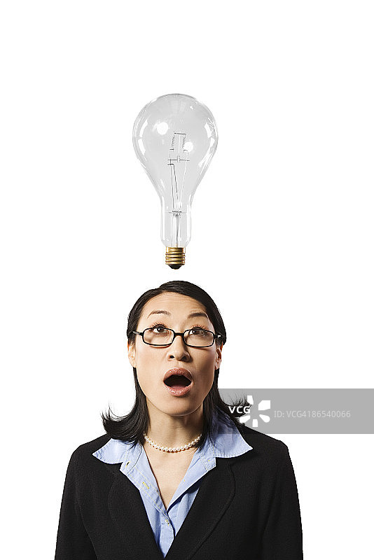 有想法的女人图片素材