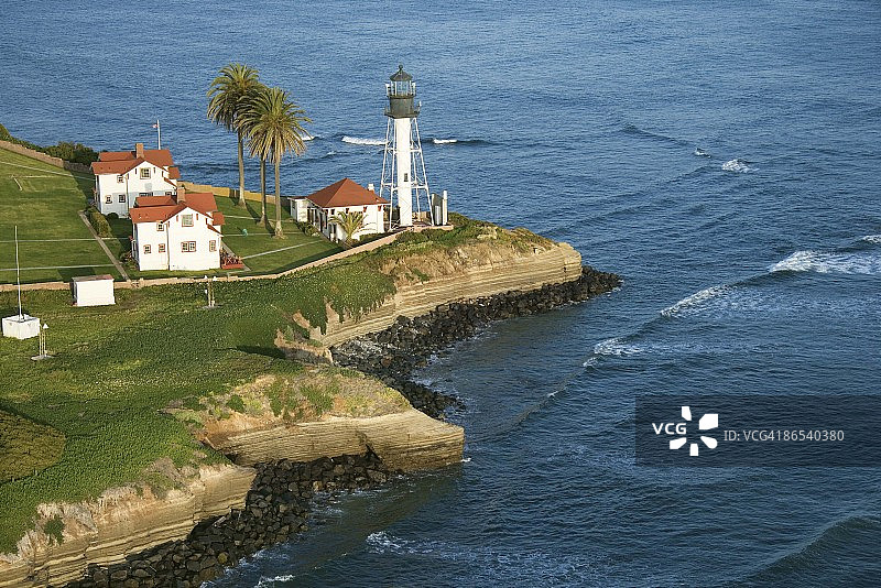 加利福尼亚州洛马岬灯塔图片素材