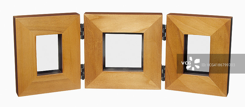 三个三件式空框架图形元素连接在一起图片素材