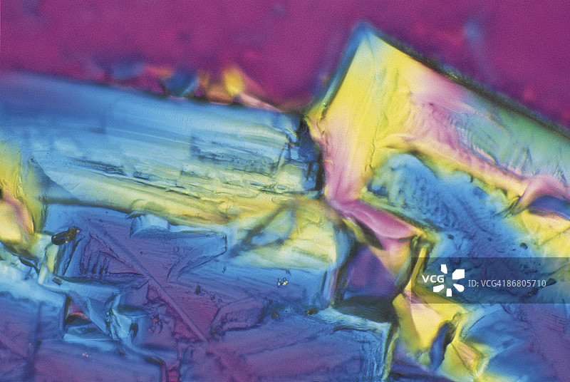 放大100倍的硫酸亚铁晶体图片素材