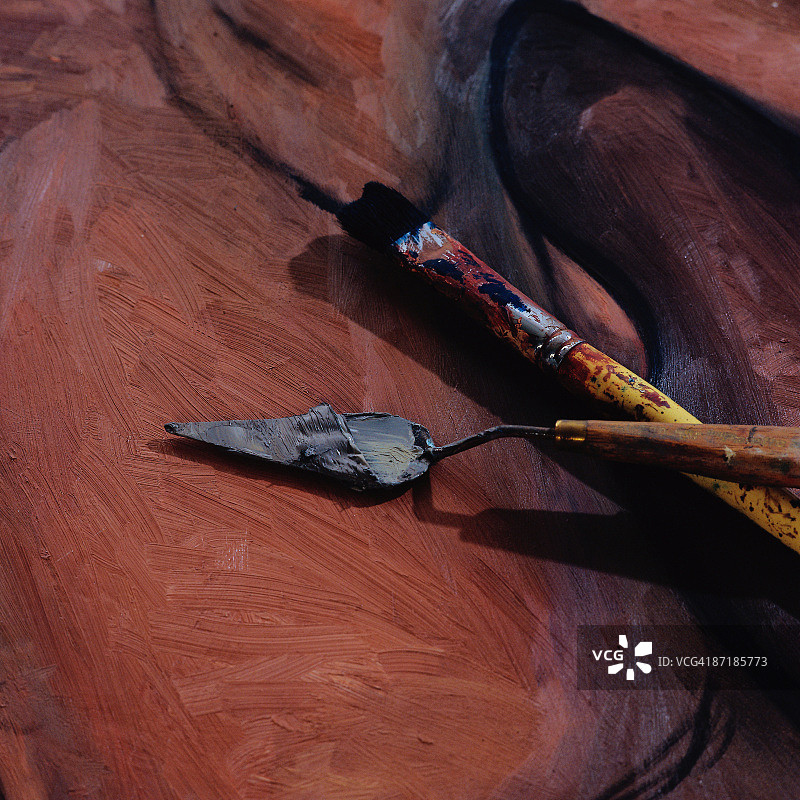 油漆调色板图片素材