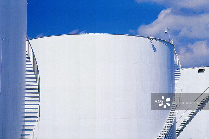 储罐，洛杉矶港，圣佩德罗，加利福尼亚州图片素材