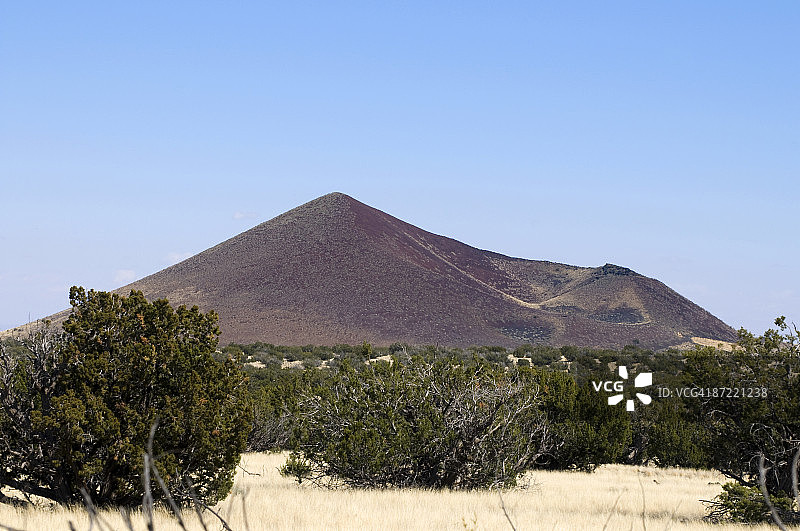 火山渣锥图片素材