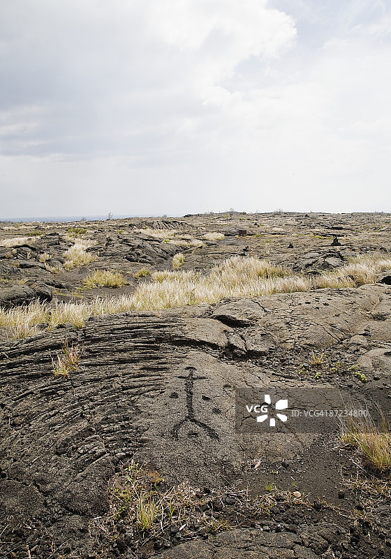 普罗亚岩雕夏威夷火山国家公园图片素材