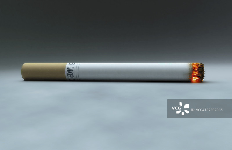 点燃的香烟图片素材