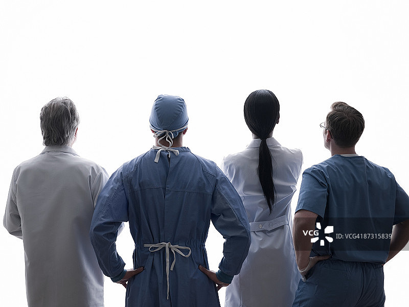 医务人员的背影图片素材