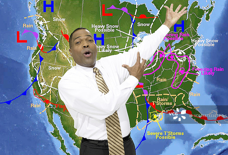 天气预报员图片素材