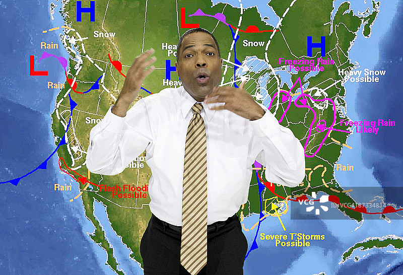 天气预报员图片素材