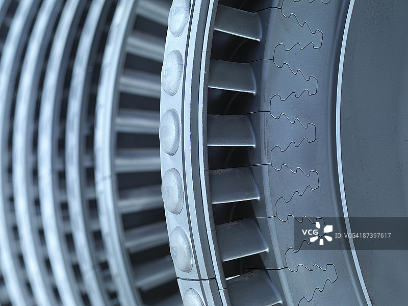 涡轮机细节图片素材