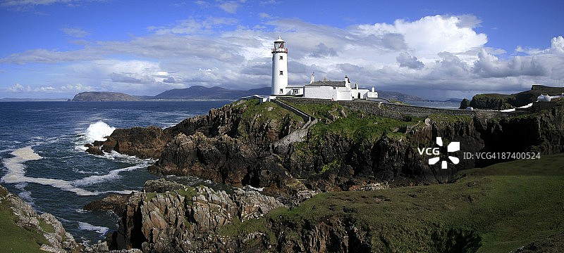 爱尔兰多尼戈尔的法纳德角灯塔图片素材