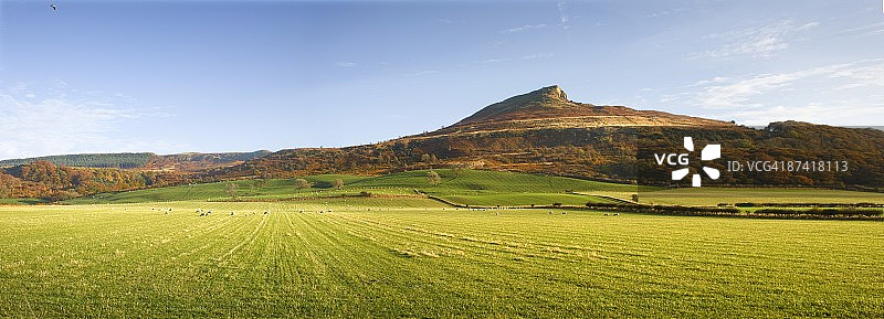 英格兰北约克沼泽的罗斯伯里托平山图片素材