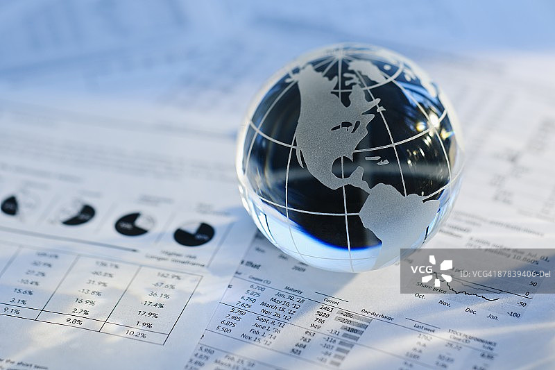 美洲地球与金融文件图片素材