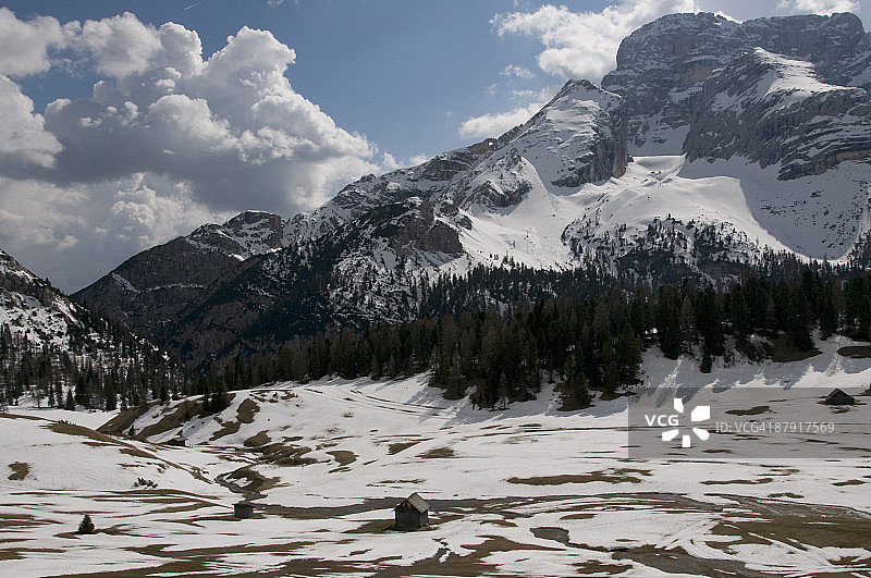 克罗达罗萨-Hohe Gaisl多洛米蒂图片素材