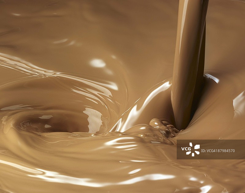 倾倒巧克力牛奶图片素材