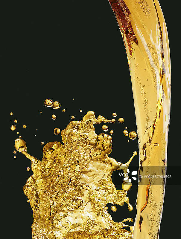 啤酒倾倒图片素材