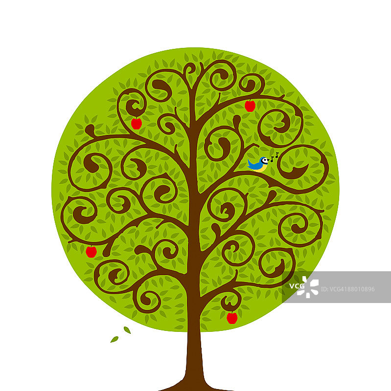 夏日树木图片素材