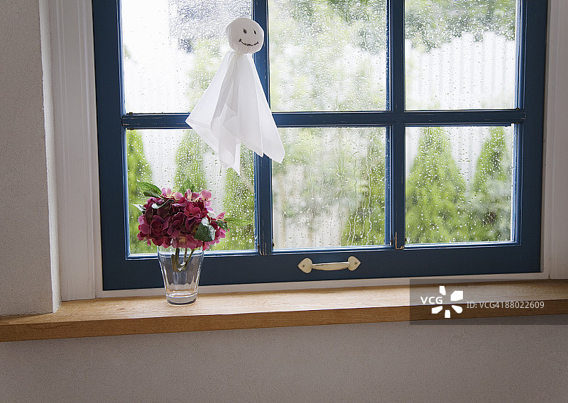 晴天与绣球花纸娃娃图片素材