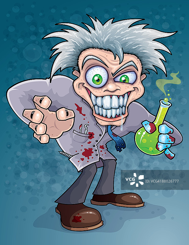 疯狂的科学家图片素材