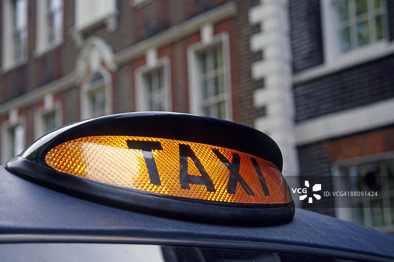 伦敦黑色出租车标志图片素材