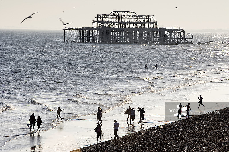 布莱顿海滨和码头图片素材