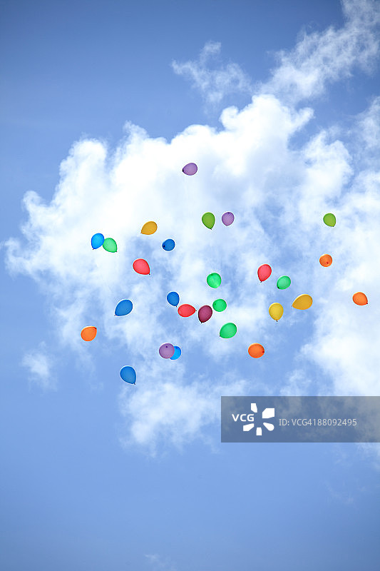 天空中的气球图片素材