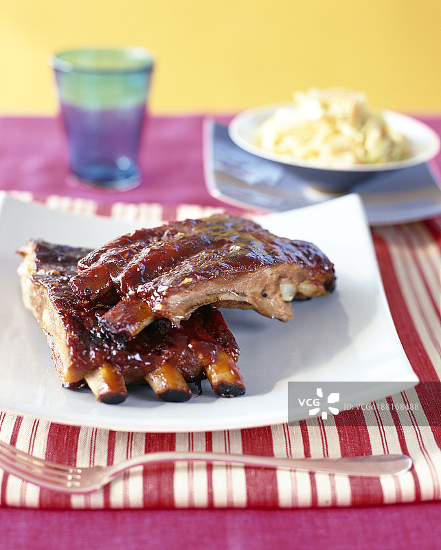 烤肋排图片素材