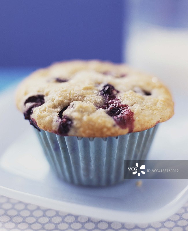 蓝莓松饼图片素材
