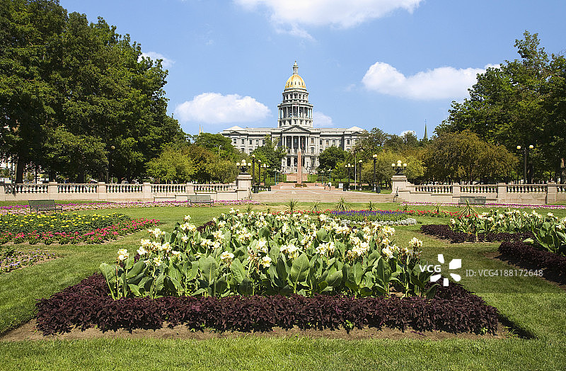 科罗拉多州议会大厦，丹佛，科罗拉多州图片素材