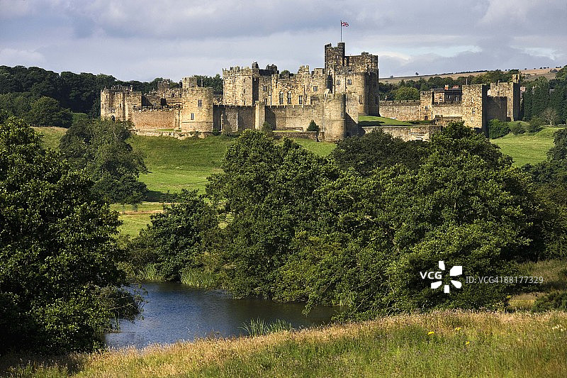 英国诺森伯兰郡阿尼克城堡图片素材