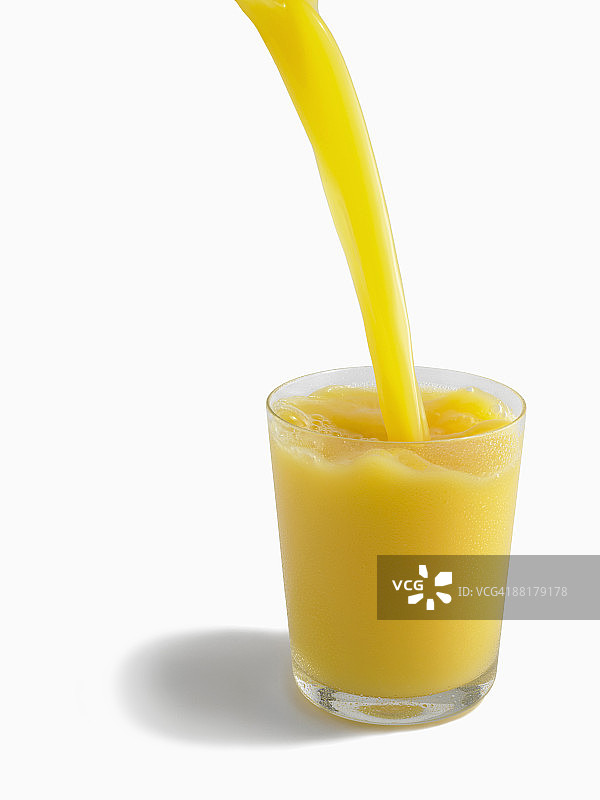 倒橙汁图片素材