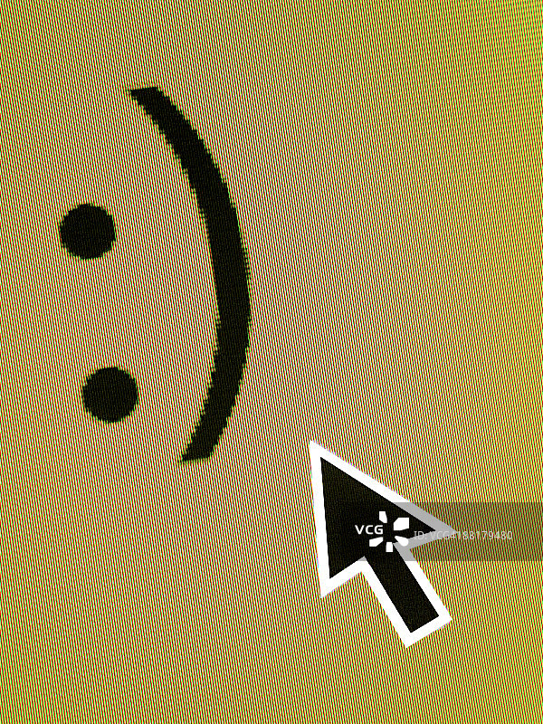 指向笑脸的电脑光标图片素材