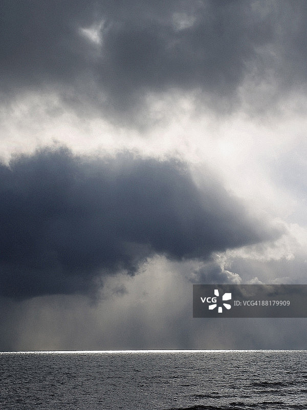 海洋之上的云彩图片素材