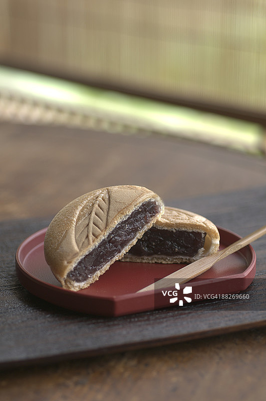 日式点心最中图片素材