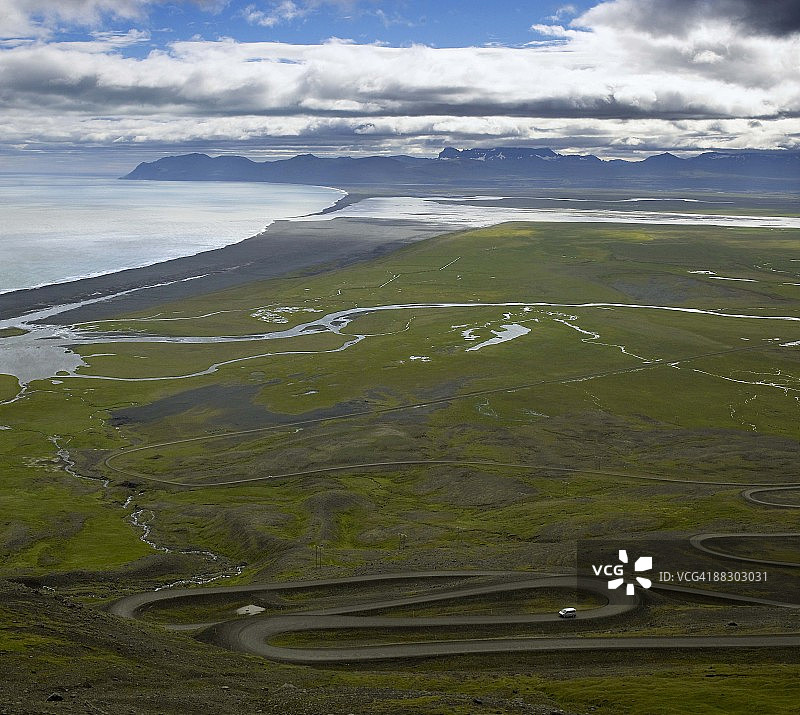 冰岛赫利舍迪海岸线图片素材