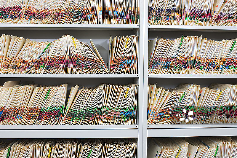 办公室里的医疗记录图片素材