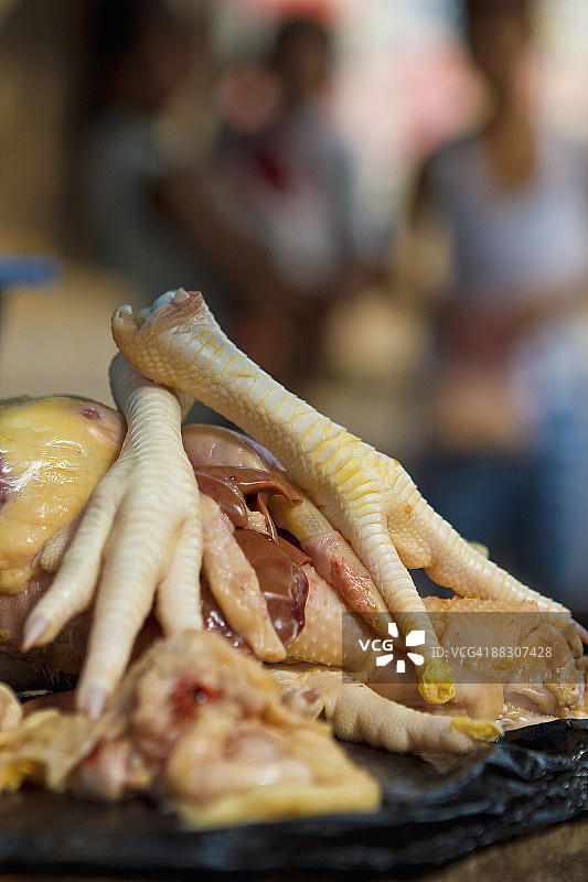 市场上的鸡爪图片素材