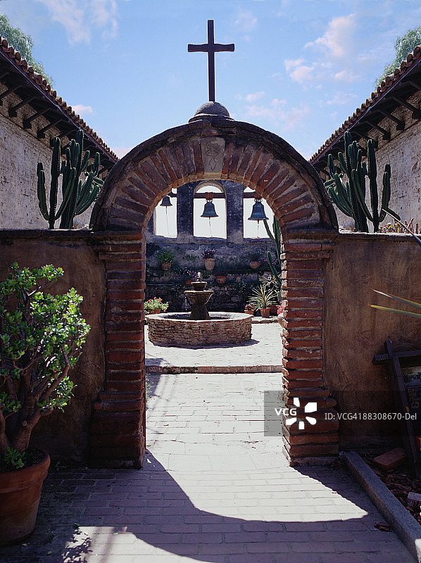 历史悠久的传教士庭院图片素材