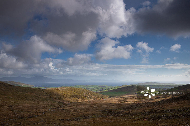 爱尔兰丁格尔半岛的康纳山口图片素材