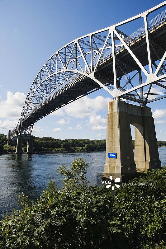 马萨诸塞州科德角运河的萨格莫尔大桥图片素材