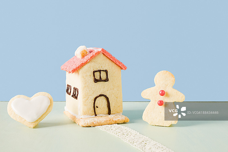 饼干屋和姜饼女人图片素材