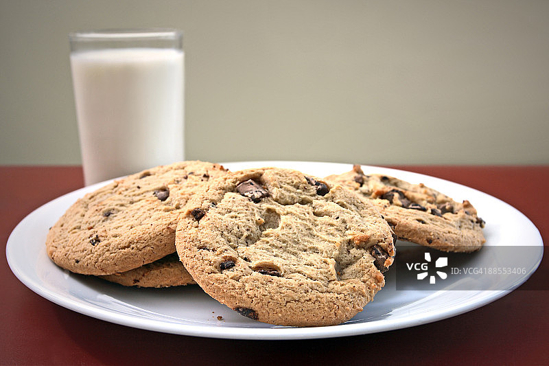 牛奶和曲奇图片素材