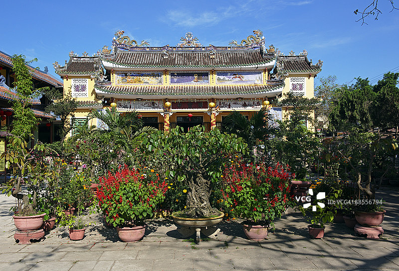 越南会安的佛教寺庙图片素材