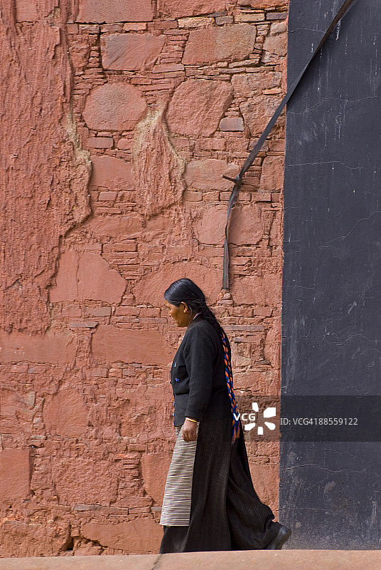 江孜藏族妇女图片素材