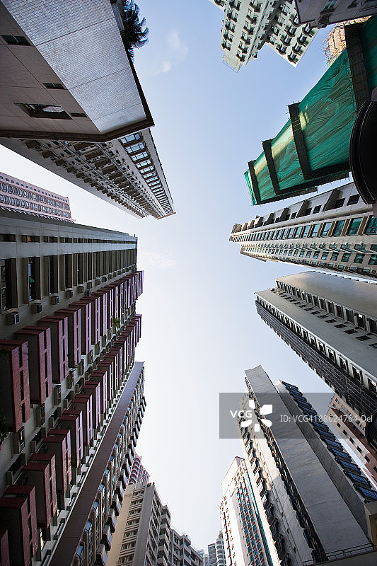 中国香港的公寓楼图片素材